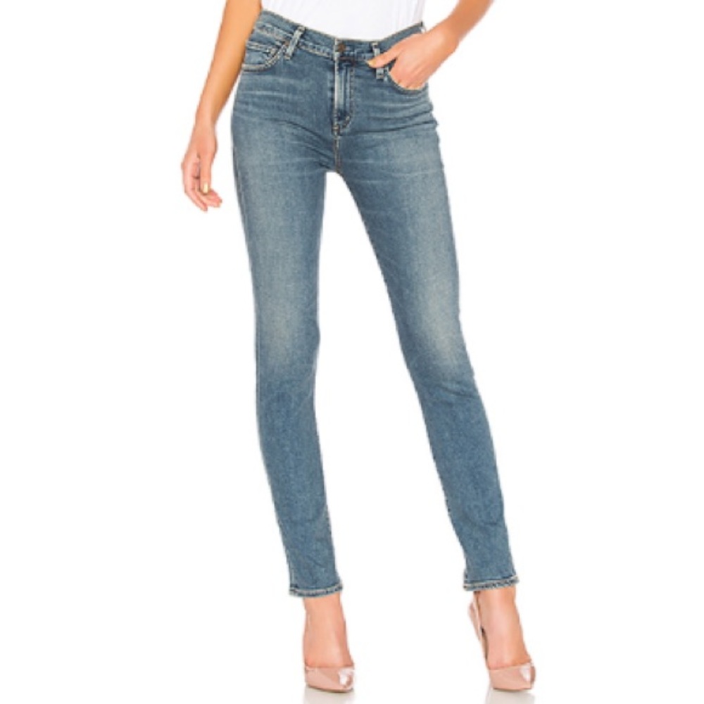 Citizens Harlow Straight-leg slim high-rise jeans